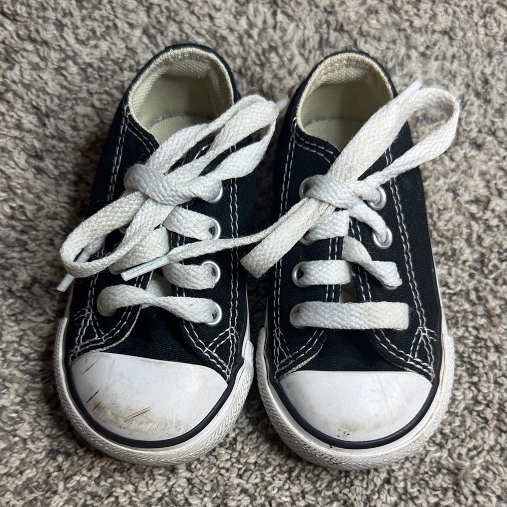 Classic Black and White Toddler Converse
